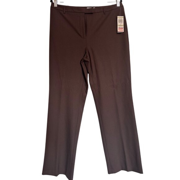 Charter Club Katherine Fit Petite Size 12P Brown Full Length Brown NWT Straight - Picture 9 of 10